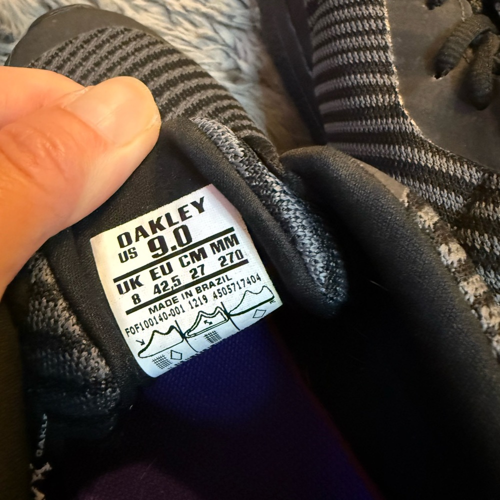 Oakley Ev Zero Pattern Black Trainers Size 9 - image 6